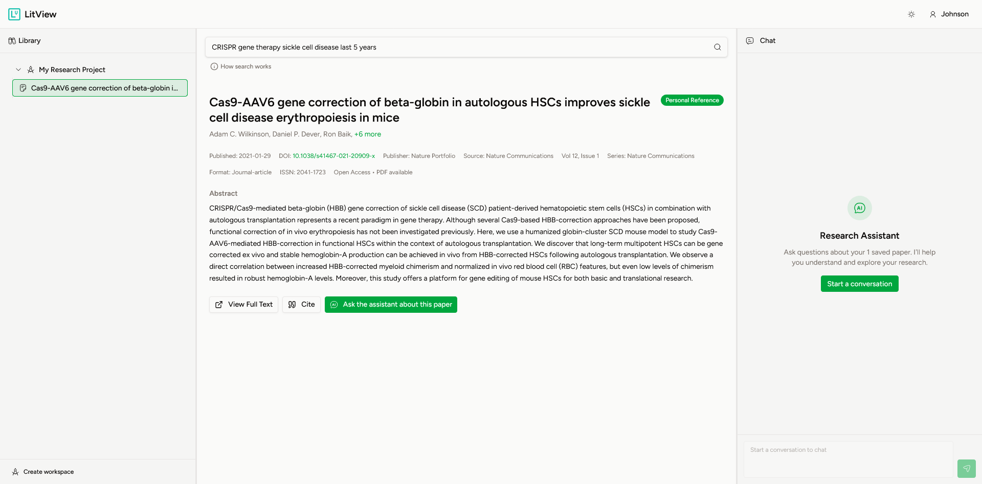 Paper in Reference Manager