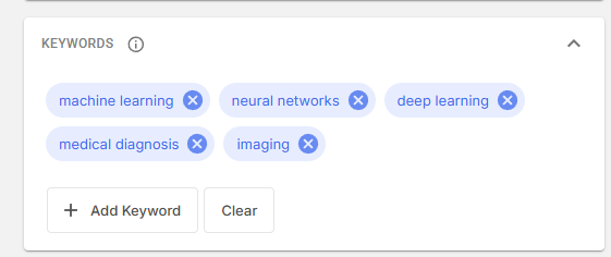 Keywords Example